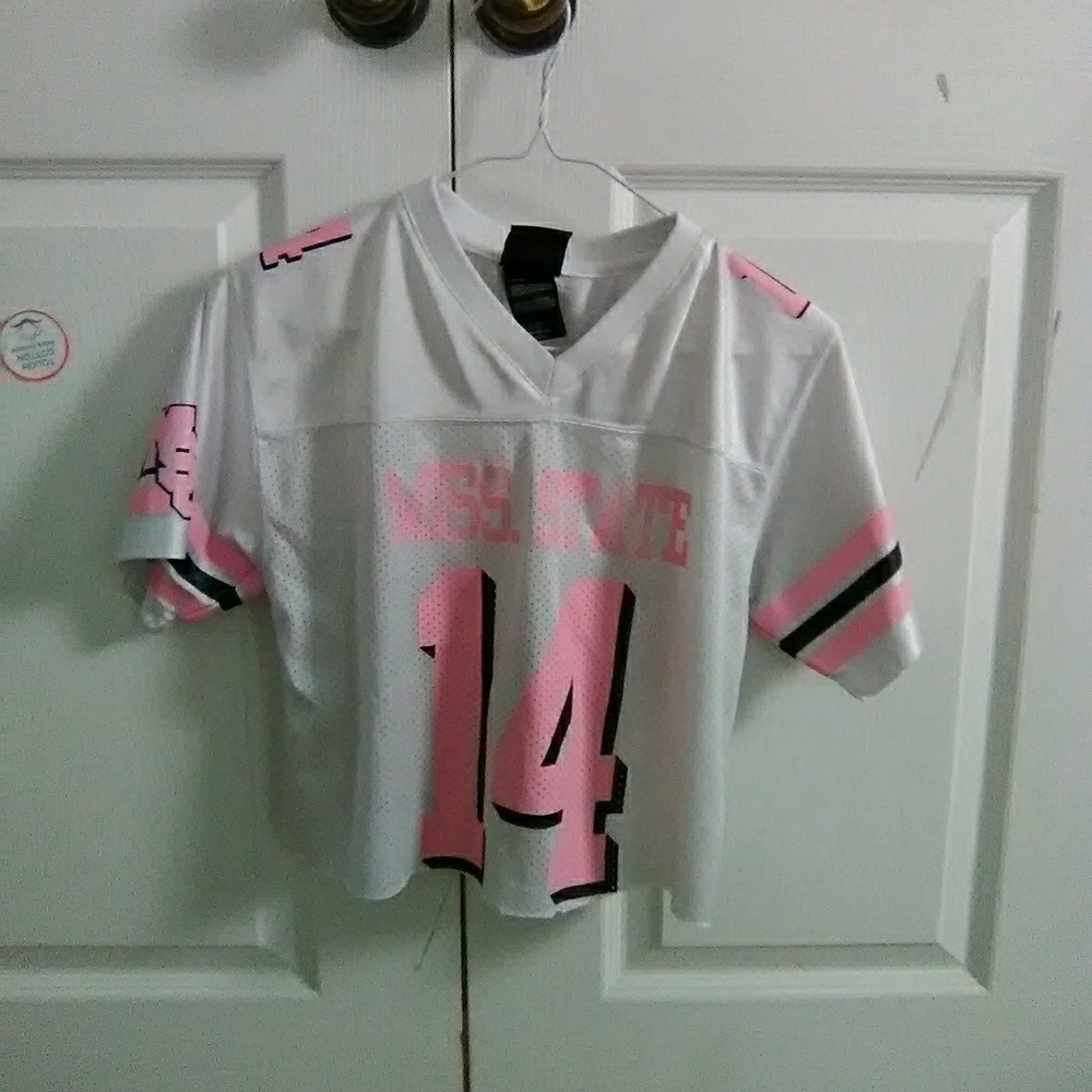 Miss state Jersey crop top